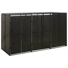 oslona-na-3-kosze-na-smieci-czarna-207x80x117-cm-polirattan