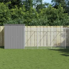 buda-dla-psa-z-wybiegiem-jasnoszara-165x1271x181-cm-stal