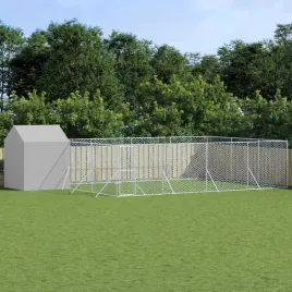 kojec-dla-psa-z-dachem-srebrny-10x6x25m-stal-galwanizowana