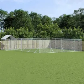 kojec-dla-psa-z-dachem-srebrny-10x8x25m-stal-galwanizowana