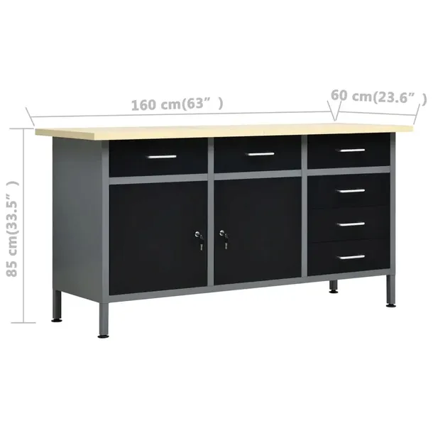 stol-roboczy-z-4-panelami-sciennymi-stan-nowy-glebokosc-produktu-60-cm