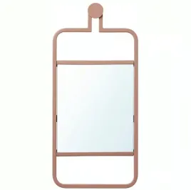 ikea-granvag-lustro-wiszace-rozowe-22x48-cm