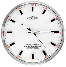 zegar-scienny-chermond-bialy-34cm-1x-bateria-maxell-aa