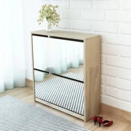 szafka-na-buty-z-2-polkami-i-lustrem-kolor-debu-63x17x67-cm