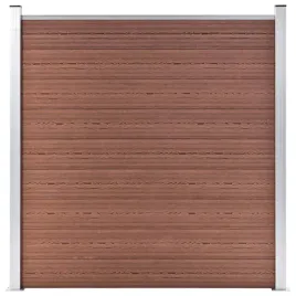 ogrodzenie-ogrodowe-wpc-180x186-cm-brazowe