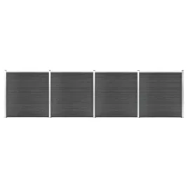zestaw-ogrodzeniowy-z-wpc-699x186-cm-czarny