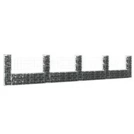 ogrodzenie-gabionowe-z-5-slupkami-zelazo-500x20x100-cm