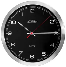 zegar-scienny-chermond-czarny-35cm-1x-bateria-aa