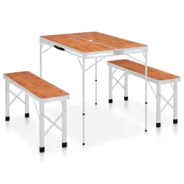 skladany-stolik-turystyczny-z-2-lawkami-aluminium-brazowy