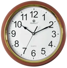 zegar-scienny-perfect-odcienie-brazowego-28cm-1x-aa