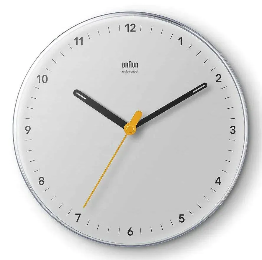 zegar-scienny-braun-bialy-23cm-1x-aa-stan-nowy