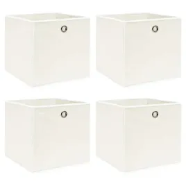 pudelka-4-szt-biale-32x32x32-cm-tkanina