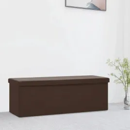 skladana-lawka-ze-schowkiem-brazowa-pvc