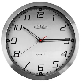zegar-scienny-chermond-srebrny-40cm-bateria