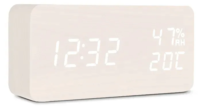 zegar-budzik-xonix-bialy-15cm-baterie-aaa-stan-nowy