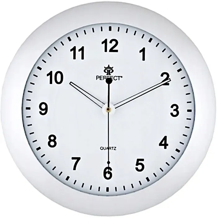 zegar-scienny-perfect-srebrny-30cm-baterie-stan-nowy