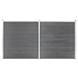 ogrodzenie-do-ogrodu-wpc-353-x-186-cm-szare