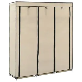 szafa-z-przegrodami-i-drazkami-kremowa-150x45x175-cm-tkanina