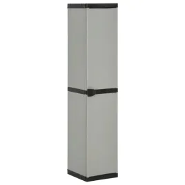 szafa-ogrodowa-z-3-polkami-szaro-czarna-34x40x168-cm
