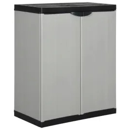 szafa-ogrodowa-z-1-polka-czarno-szara-68x40x85-cm