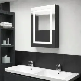 szafka-lazienkowa-z-lustrem-i-led-lsniaca-czern-50x13x70-cm