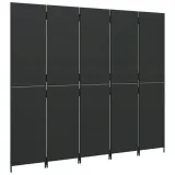 parawan-5-panelowy-czarny-polirattan-szerokosc-parawanu-245-cm