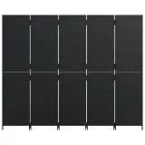 parawan-5-panelowy-czarny-polirattan-kod-producenta-365364