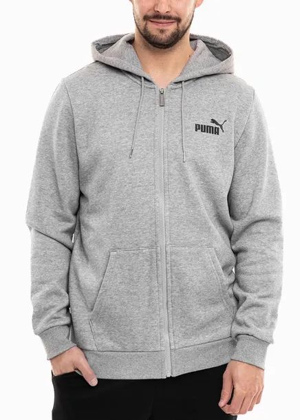 PUMA bluza męska sportowa zasuwana z kapturem logo hoodie roz. S