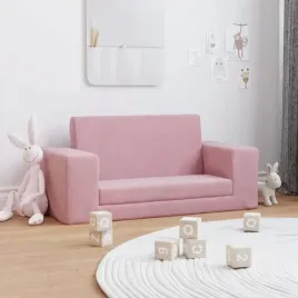 2-os-sofa-dla-dzieci-rozkladana-rozowa-miekki-plusz