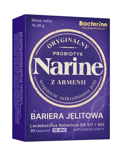 Narine Bariera Jelitowa – probiotyk na szczelne jelita - 10 dni kuracji.