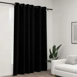 zaslona-stylizowana-na-lniana-przelotki-czarna-290x245-cm