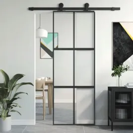 drzwi-przesuwne-czarne-76x205-cm-szklo-hartowane-aluminium