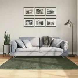dywan-huarte-z-krotkim-wlosiem-zielony-160x160-cm