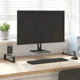 podstawka-pod-monitor-czarna-100x35x8cm-szklo-hartowane-metal