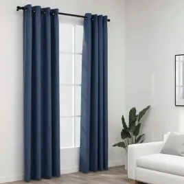 zaslony-stylizowane-na-lniane-2-szt-niebieskie-140x225-cm