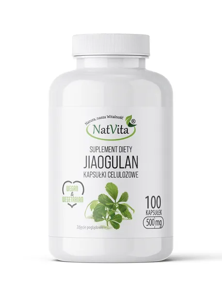 Jiaogulan Gynostemma Długowieczność Przeciwutleniacz 100 Kap 500mg NatVita