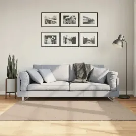 dywan-huarte-z-krotkim-wlosiem-piaskowy-160x160-cm