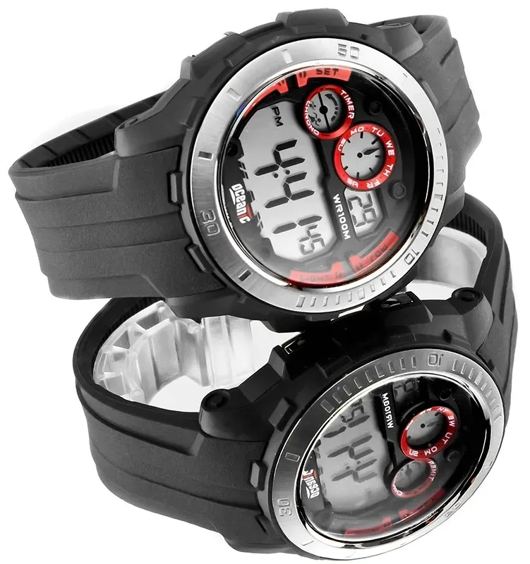 meski-zegarek-oceanic-stoper-alarm-timer-wr100m