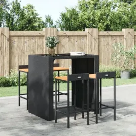 stolki-barowe-4-szt-czarny-polirattan-i-lite-drewno-akacjowe
