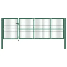 brama-ogrodzeniowa-ze-slupkami-350-x-100-cm-stal