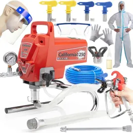 agregat-malarski-pistolet-hydrodynamiczny-1200w-waz-10m-2-l-min-4x-dysza