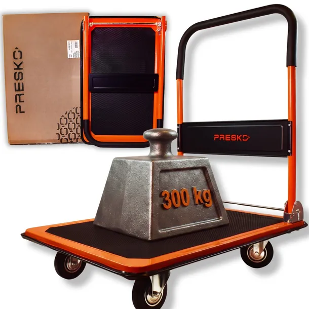 Wózek magazynowy platformowy składany udźwig 300kg transportowy