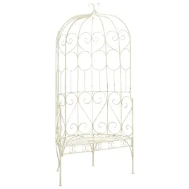 lawka-ogrodowa-95-cm-zelazo-antyczna-biel