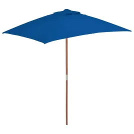 parasol-ogrodowy-na-drewnianym-slupku-niebieski