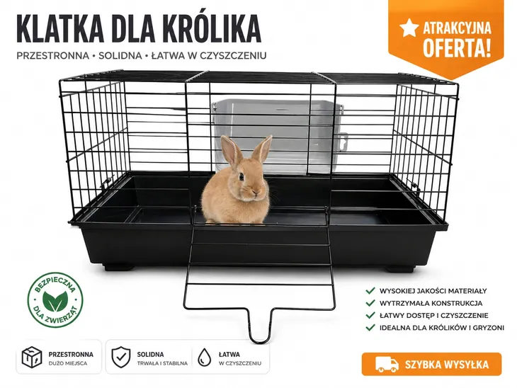klatka dla królika 60 cm ŚWINKI pasnik