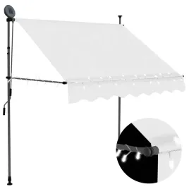 recznie-zwijana-markiza-z-led-200-cm-kremowa