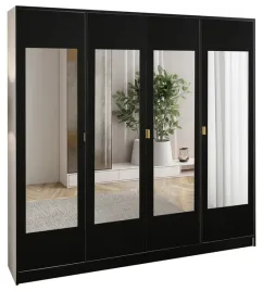 szafa-lumi-207-4d-bialy-4x-front-czarny-4x-lustro-dior-uchwyt-zl