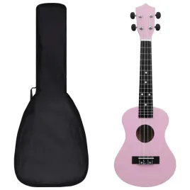 ukulele-sopranowe-z-pokrowcem-dla-dzieci-rozowe