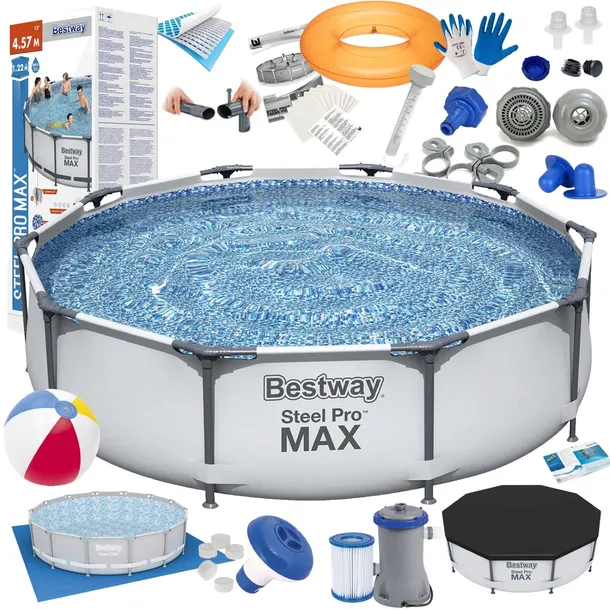 22w1 BASEN OGRODOWY STELAŻOWY 305x76 BESTWAY 56408