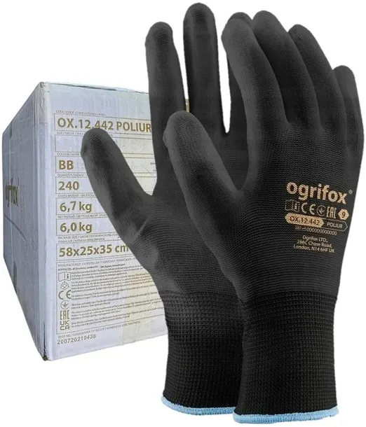 RĘKAWICZKI Rękawice robocze OGRIFOX OX-POLIUR 10